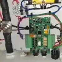 a close up of an electronic device with wires